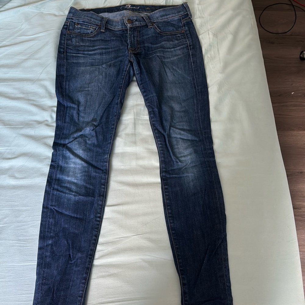 Seven 7 for all mankind low rise skinny jeans size 27